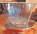 Copper and Glass Table Top Fountain